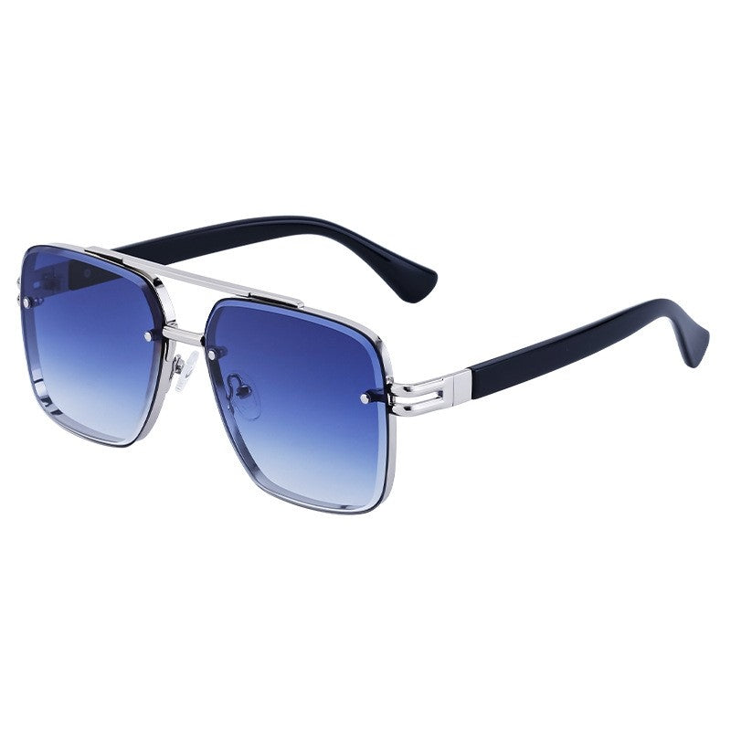 Fashionable Men's Double Beam Square Frame Sunglasses