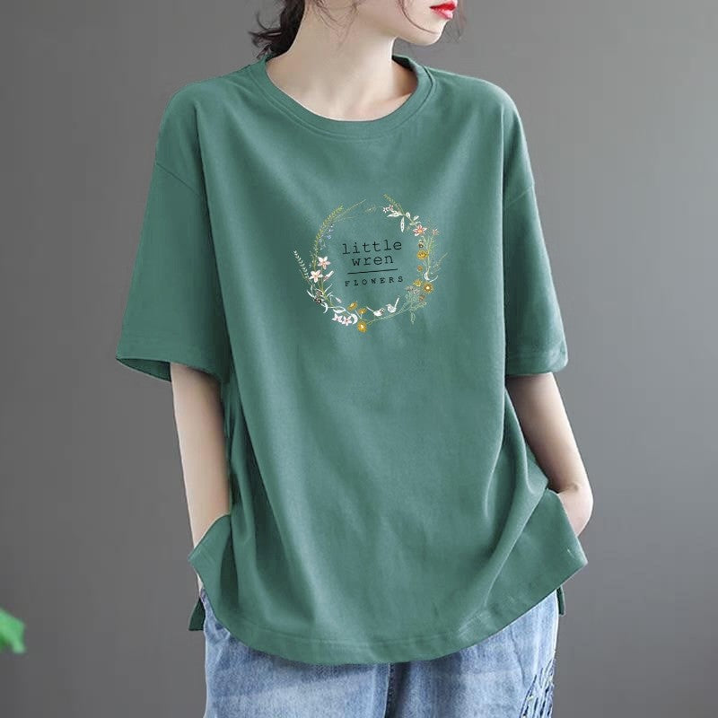 Relaxed Fit Round Neck Tee