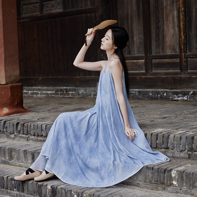 Solid Color A-Line Spaghetti Strap Dress
Would you like any more help with this title?