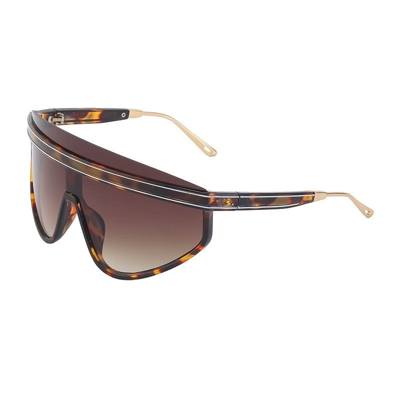 Windproof And Sunscreen Integrated Large Frame Lens Sunglasses
