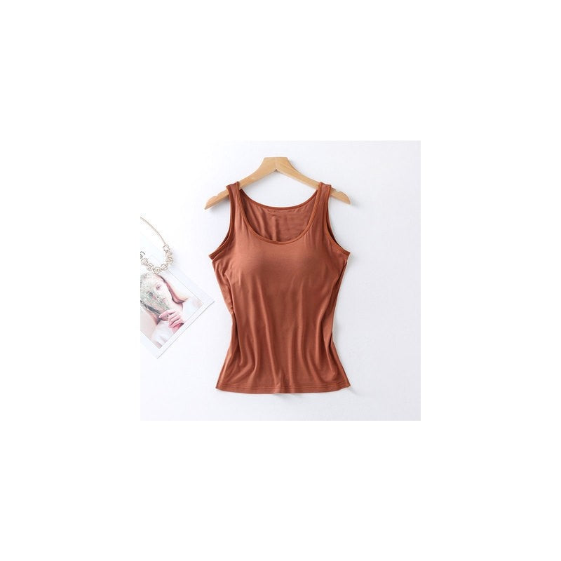 Seamless Padded Wireless Camisole in Solid Color