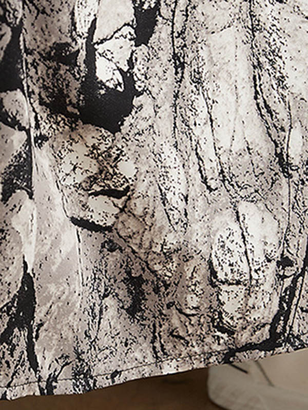 Vintage Printed Loose Wide Leg Overalls