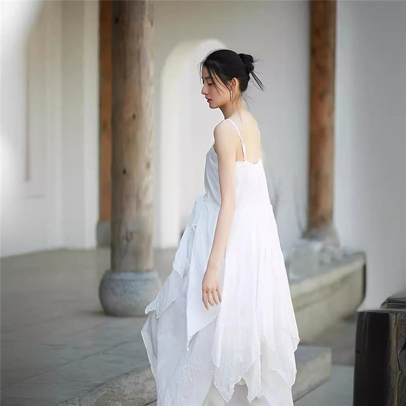 Solid Color Zen Style Chiffon Slip Dress
Sleek and Stylish Chiffon Slip Dress in Solid Color