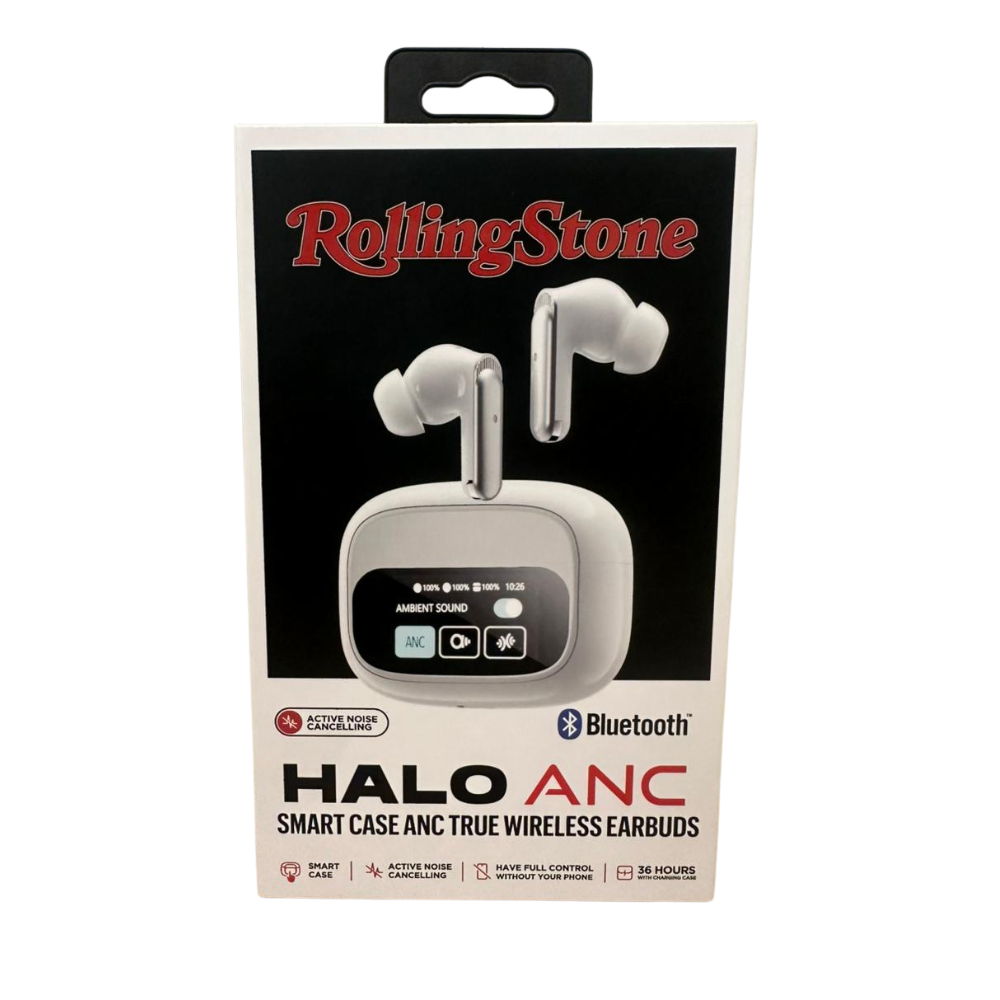 True Wireless Earbuds w/Interactive LCD Screen