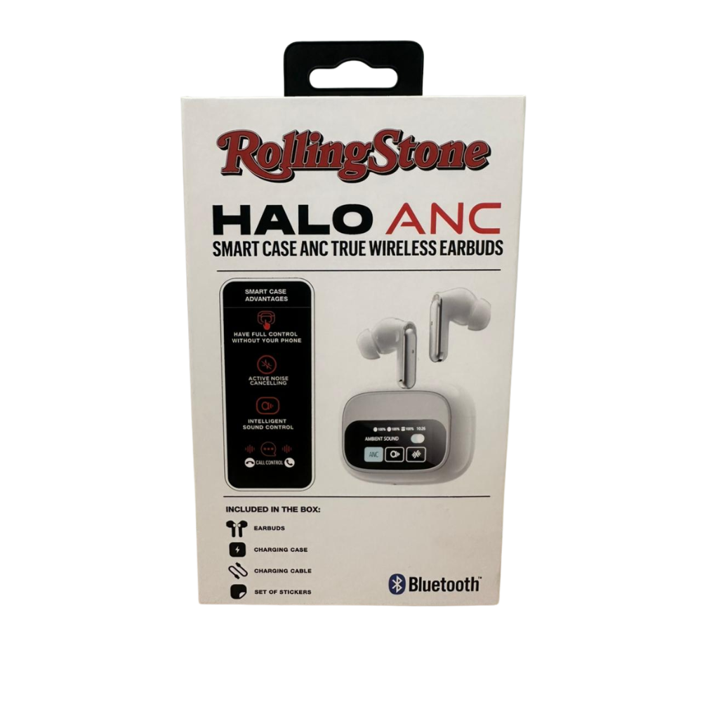 True Wireless Earbuds w/Interactive LCD Screen