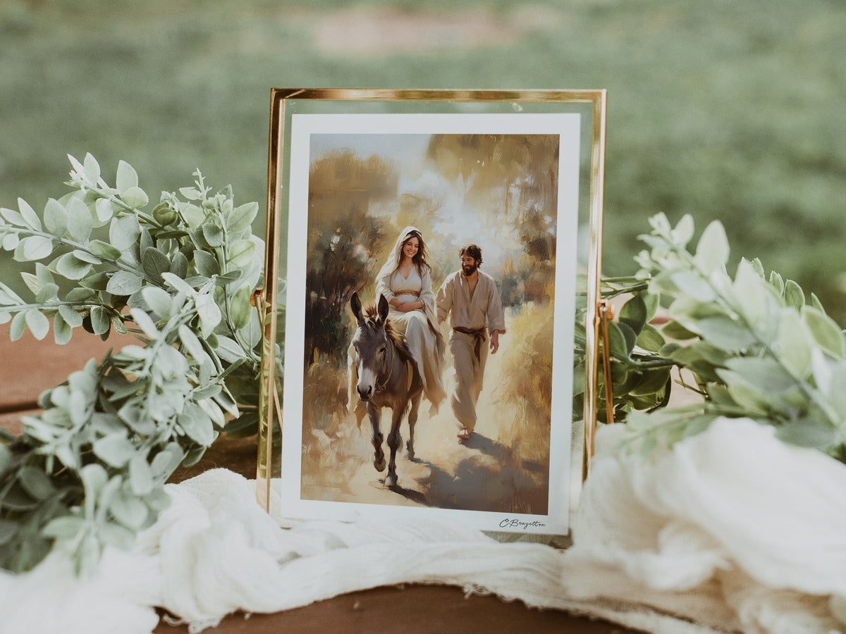 Journey to Bethlehem (Day) | Signed Handmade Art Print