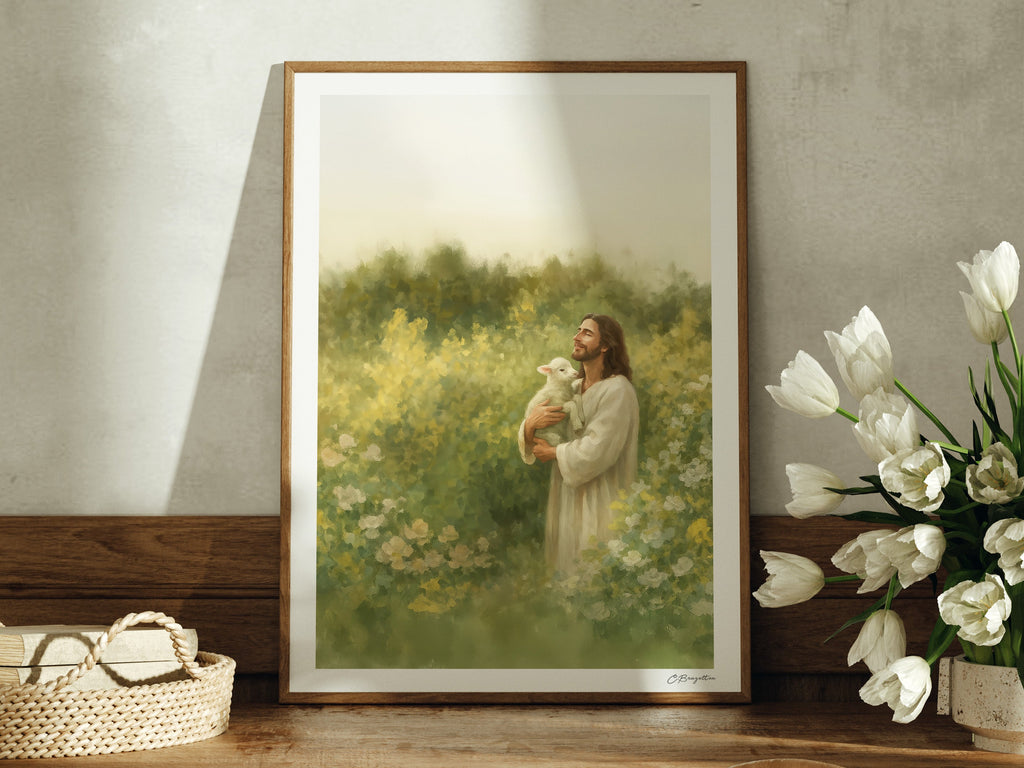 Joyful Shepherd #2 | Signed Handmade Art Print