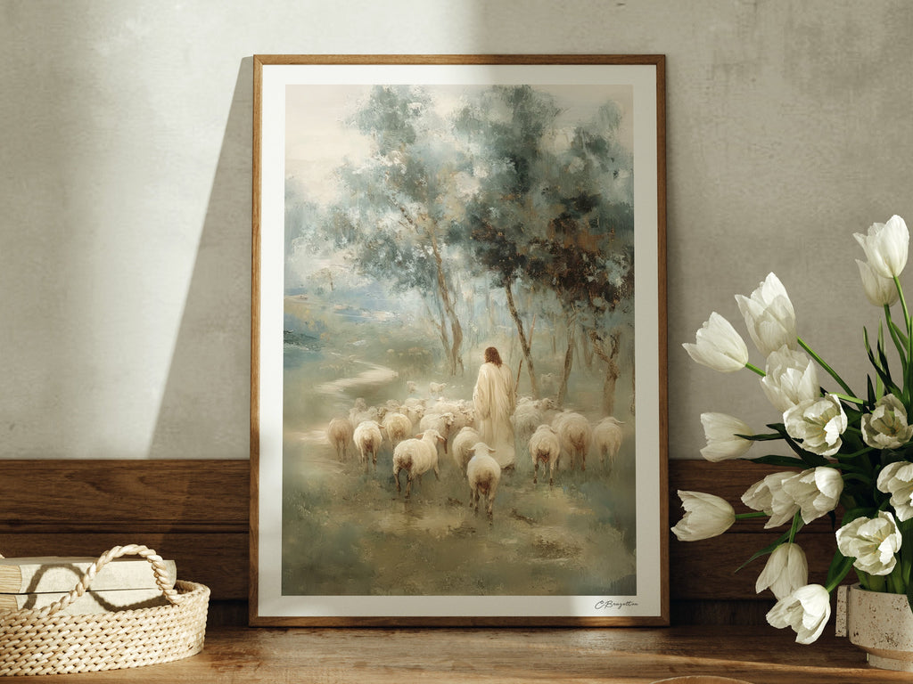Safe in His Care #5 | Signed Handmade Art Print
