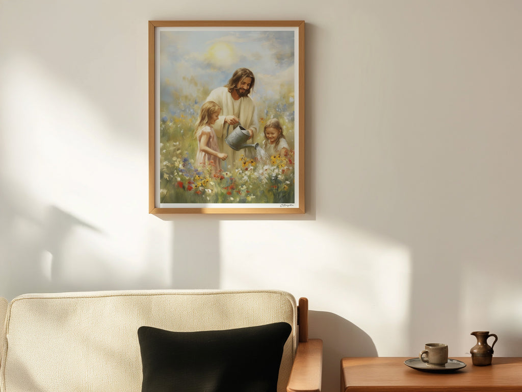 Working Beside Him | Signed Handmade Art Print