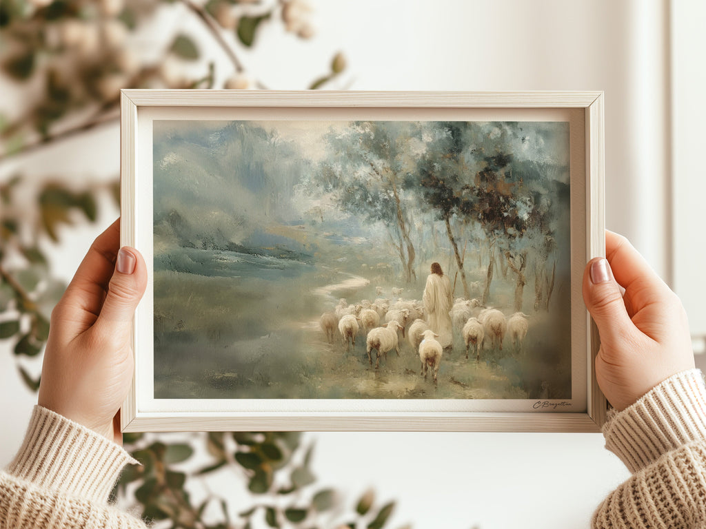 Safe in His Care #5 | Signed Handmade Art Print