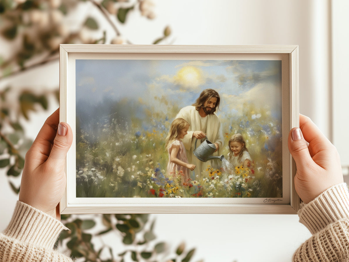 Working Beside Him | Signed Handmade Art Print
