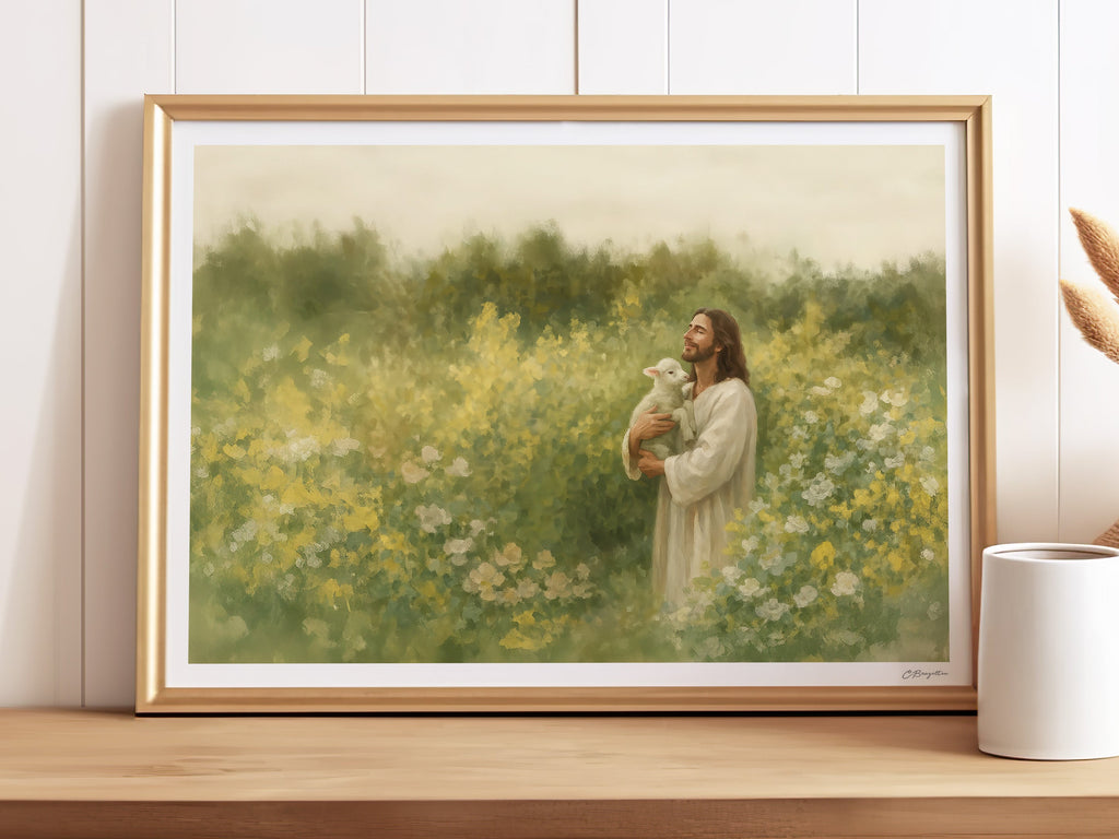 Joyful Shepherd #2 | Signed Handmade Art Print