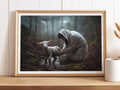 Rescued by Him | Signed Handmade Art Print