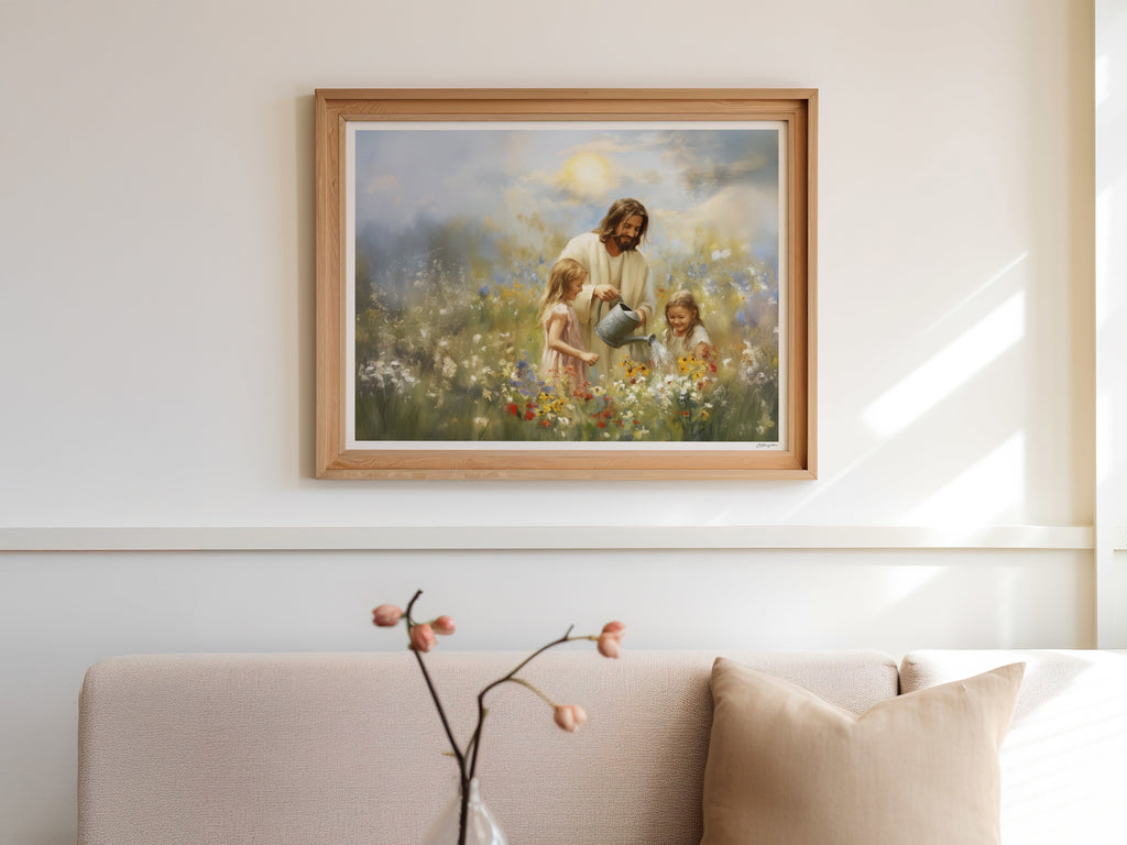 Working Beside Him | Signed Handmade Art Print