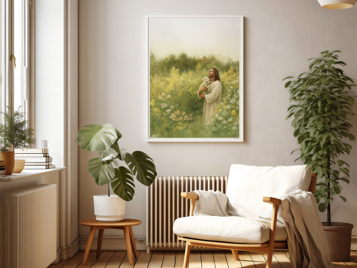 Joyful Shepherd #2 | Signed Handmade Art Print