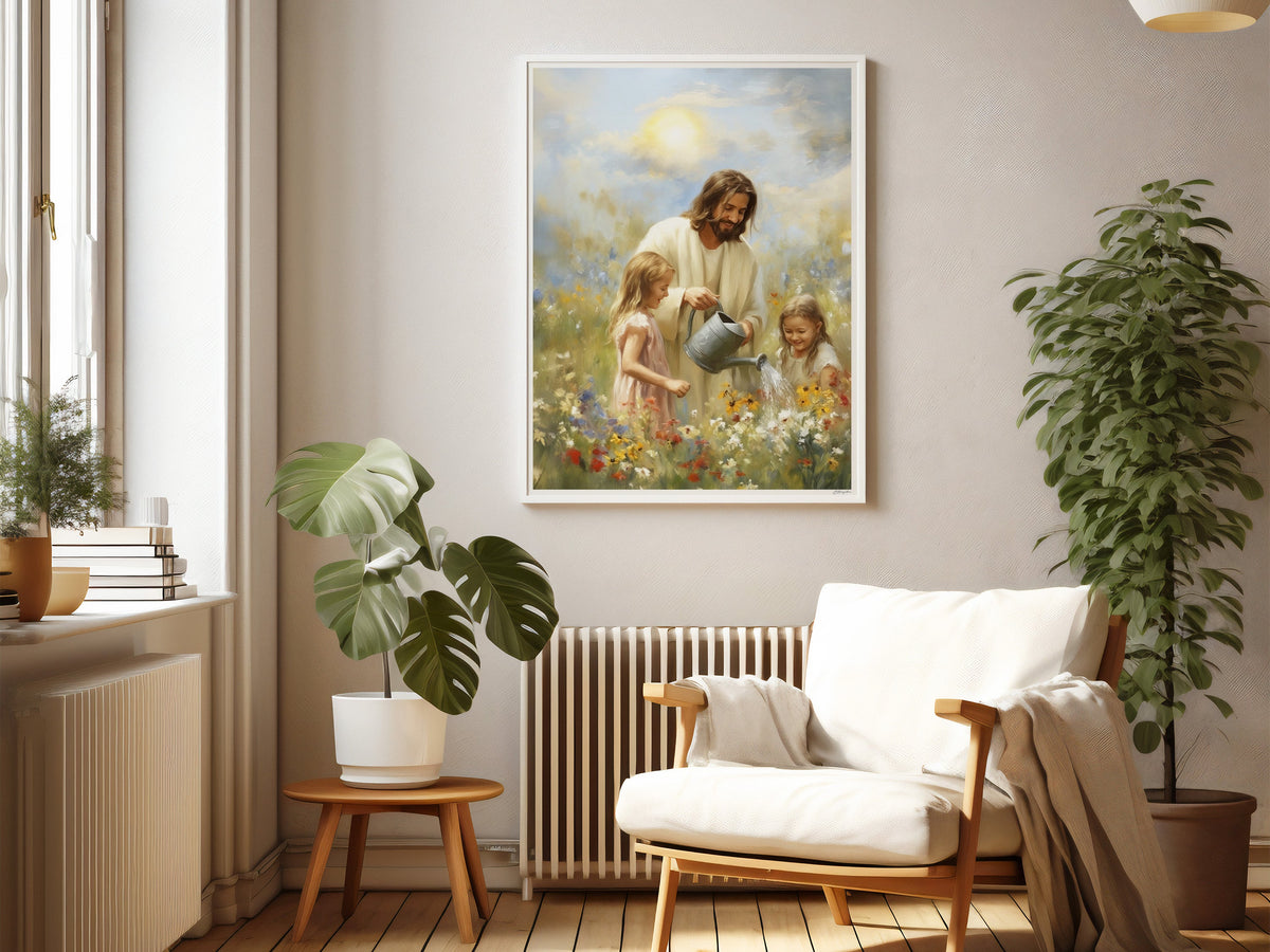 Working Beside Him | Signed Handmade Art Print