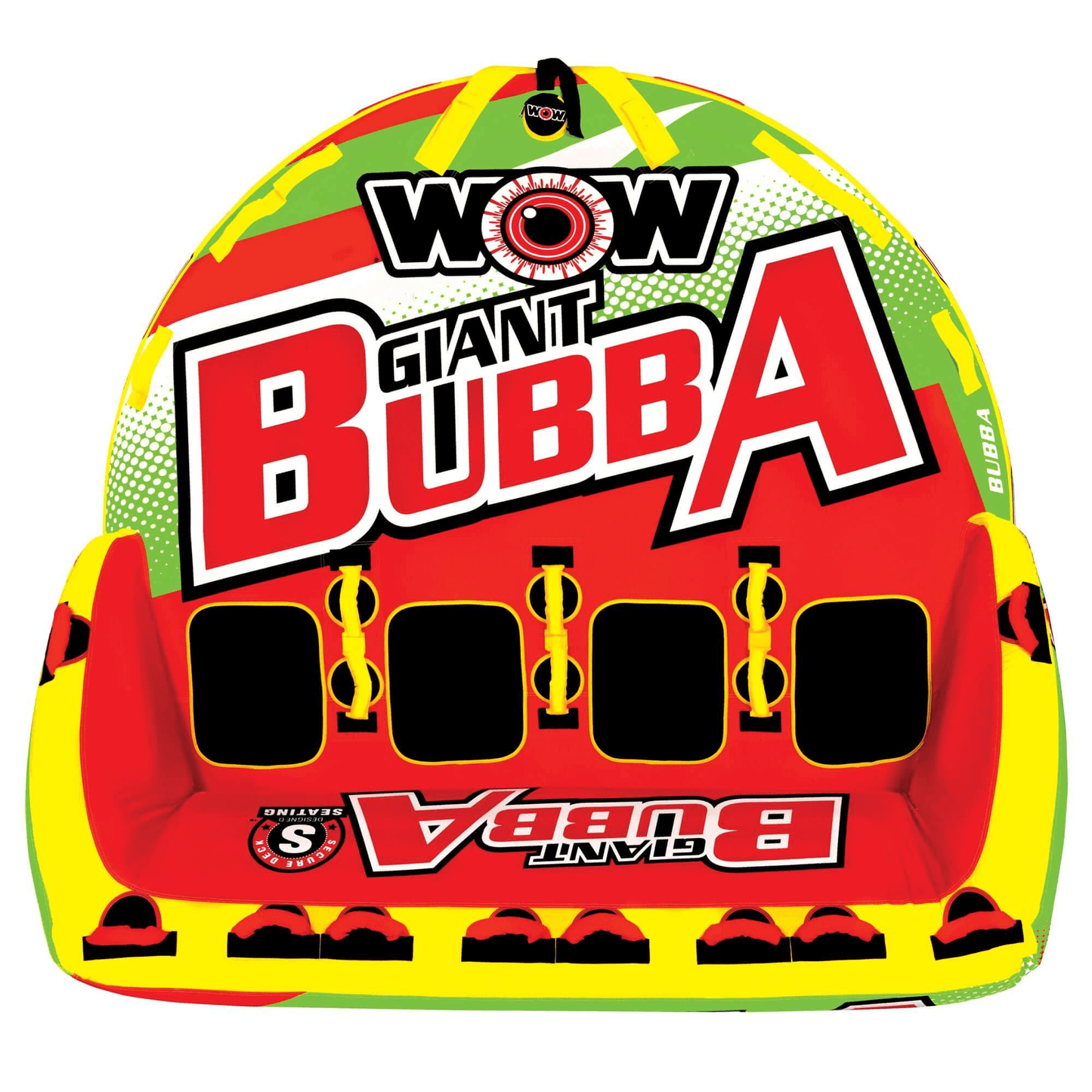 WOW Watersports Big Bubba 1 to 4 Person Inflatable Towable Deck Tube