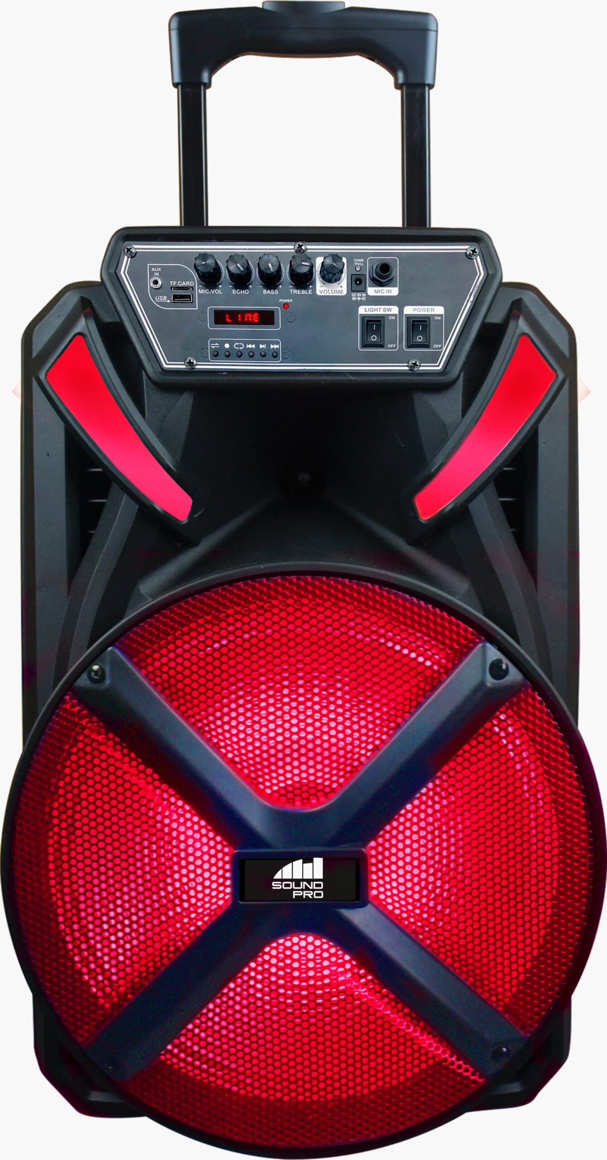 Naxa Portable 15” Bluetooth® Party Speaker with Disco Light (NDS-1536)