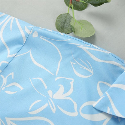 Floral Print Women's Cozy Pajama Set