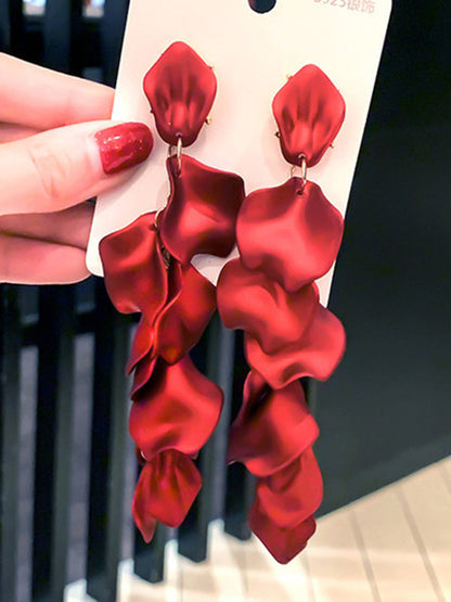 Chic Tasseled Acrylic Earrings