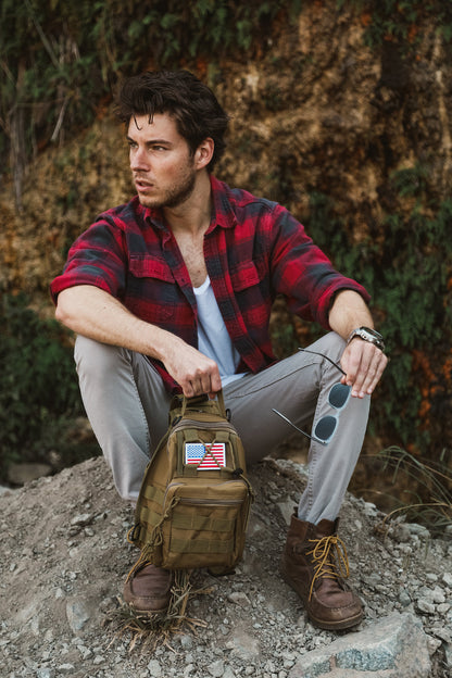 JupiterGear Tactical Military Sling Backpack Shoulder Bag Molle Outdoor Daypack Backpack with Adjustable Strap