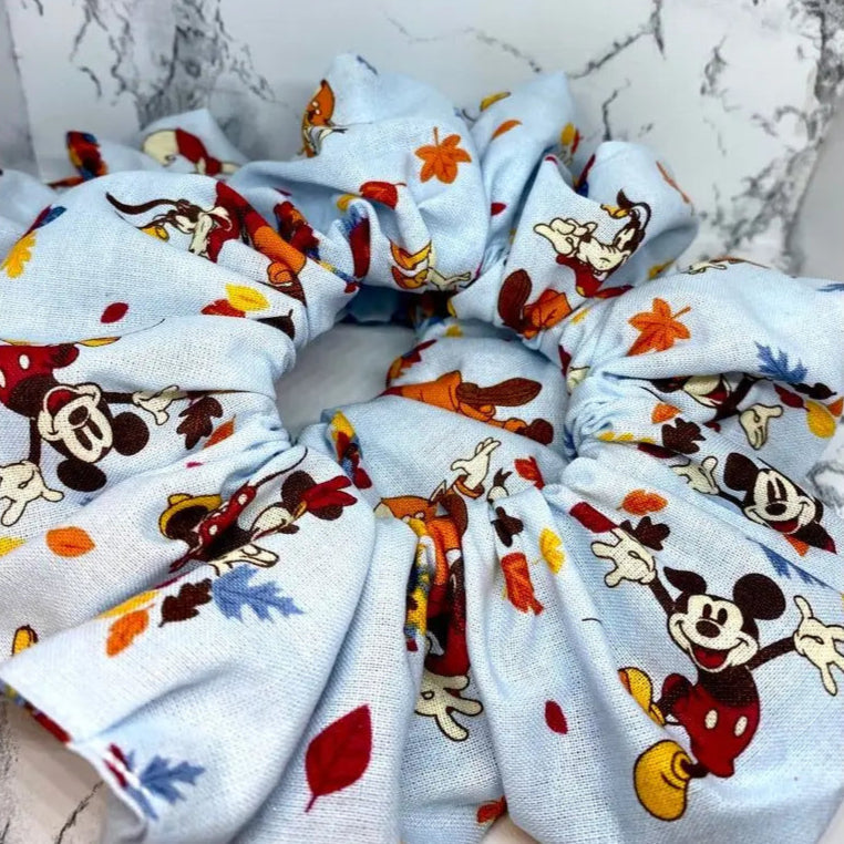 Mickey and Friends Fall Scrunchie