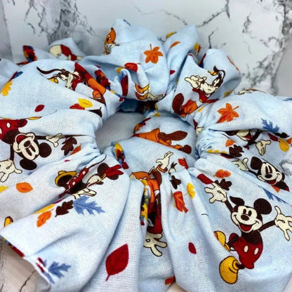 Mickey and Friends Fall Scrunchie