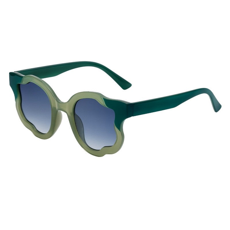 Irregular Full Frame UV400 UV Protection Outdoor Eyewear Sunglasses