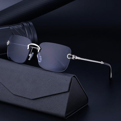 Fashionable Rimless Cut-Edge Sunglasses For Men