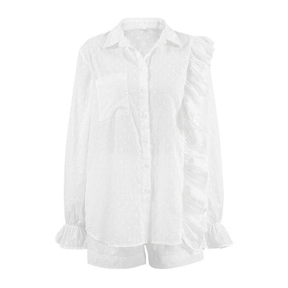Jacquard Lotus Edge Pajama Set