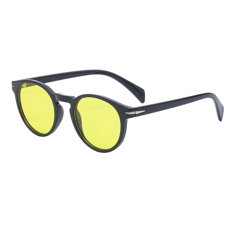 Stylish Vintage Small Round Frame Sunglasses
