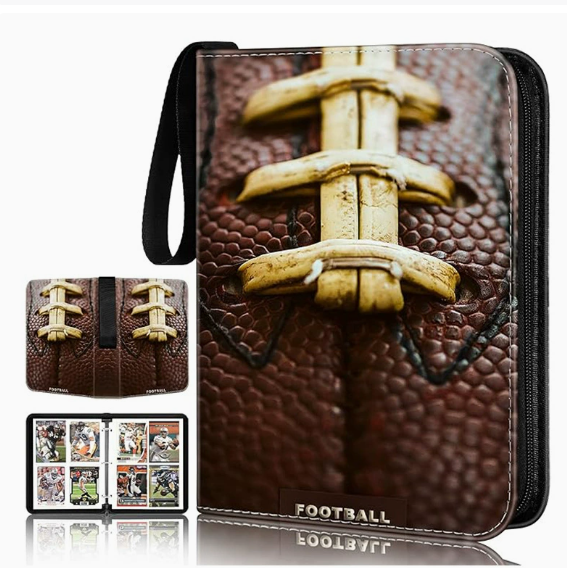 Trading Card Binder 400 Cards 50 Pages – 4 Pocket Zipper Album Organizer
