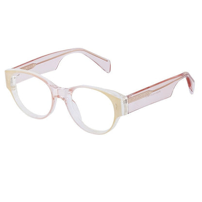 Fashion Cat Eye Acetate Insertion Clear Lens Glasses