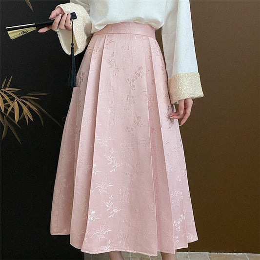 Jacquard Horse Pattern Skirt