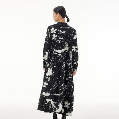 Vintage-Inspired Printed A-Line Dress