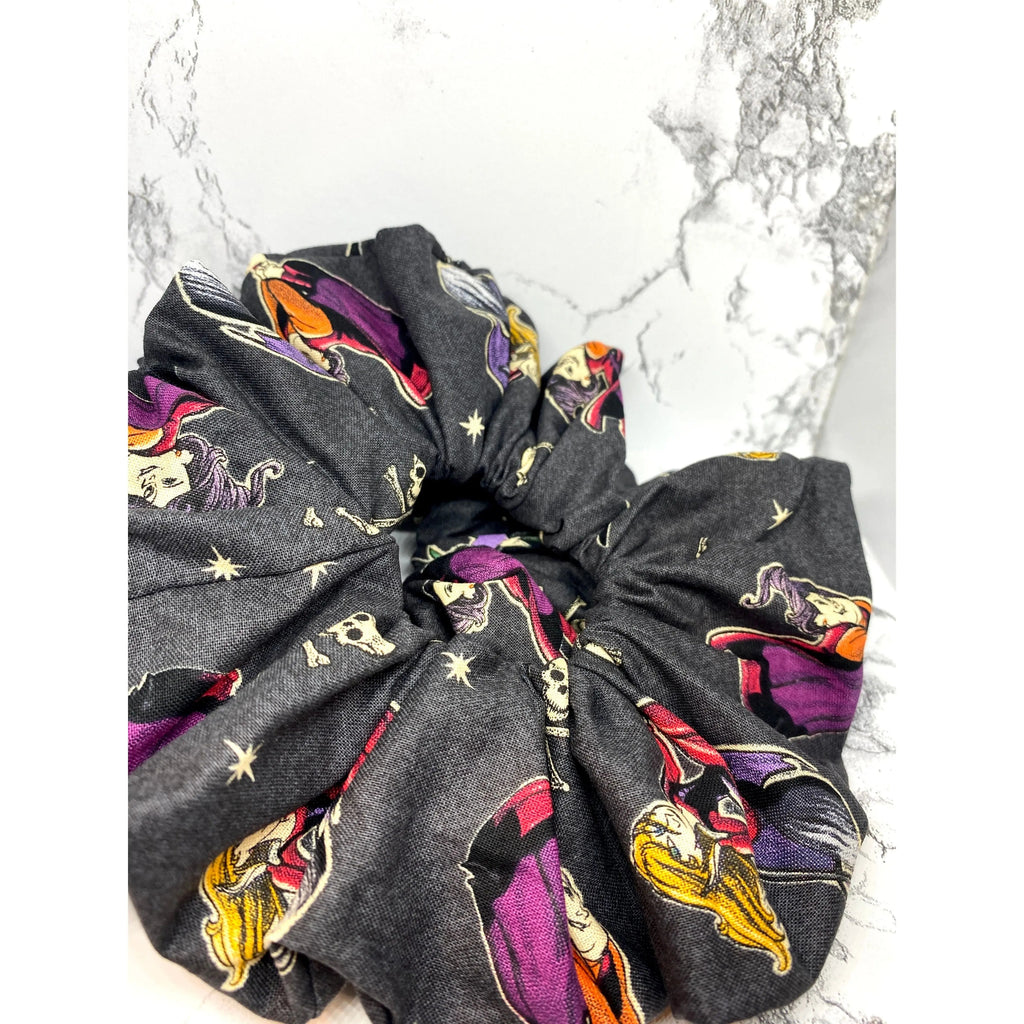 Black Hocus Pocus Halloween Scrunchie