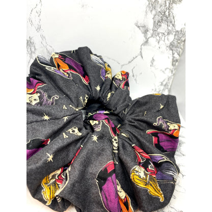 Black Hocus Pocus Halloween Scrunchie
