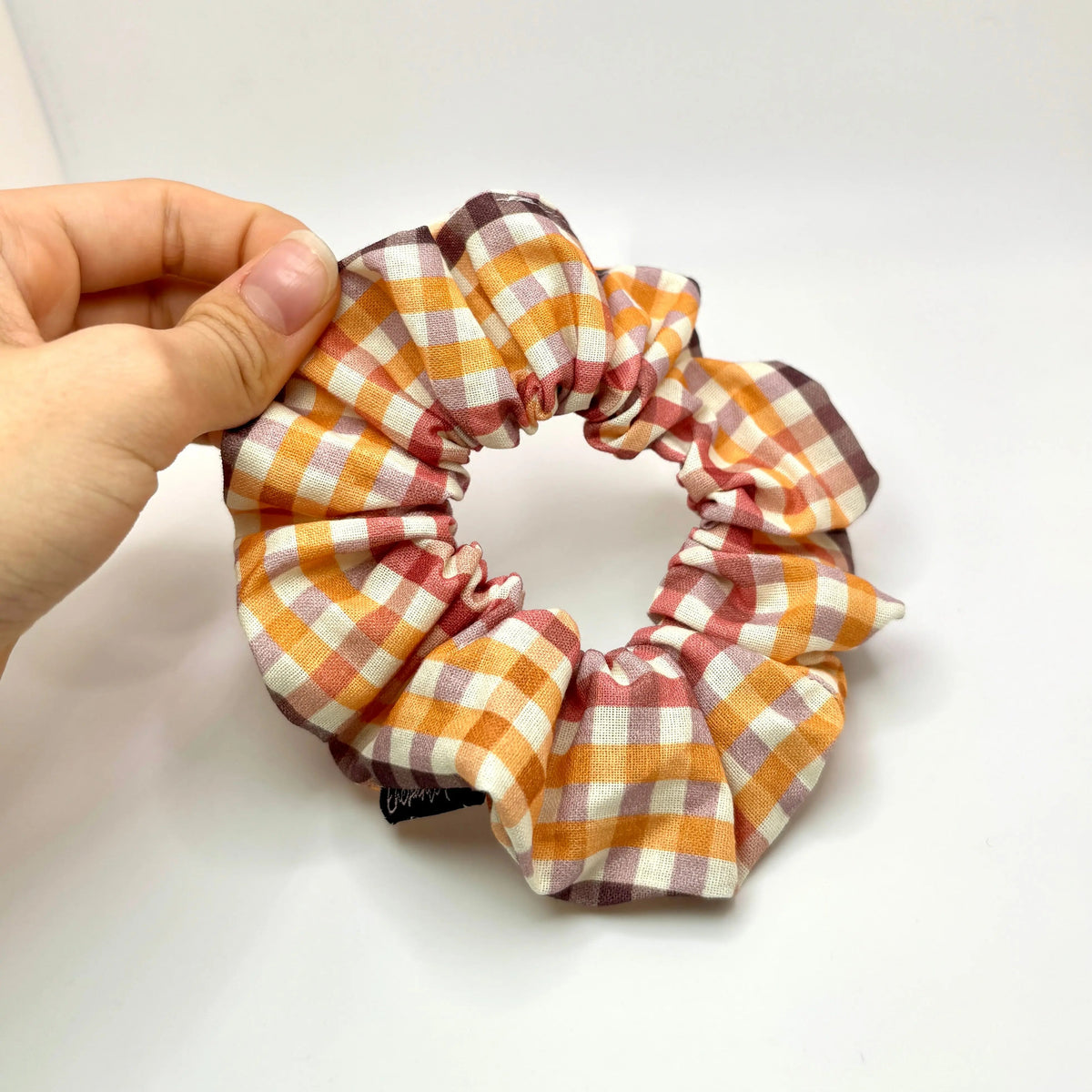 Mini Harvest Plaid Scrunchie