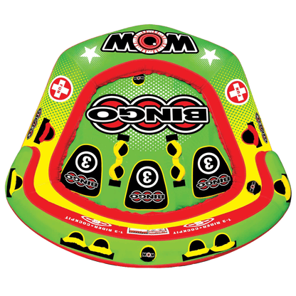 WOW Watersports Bingo 1-3 Person Cockpit Ski Tube w Foam Handles