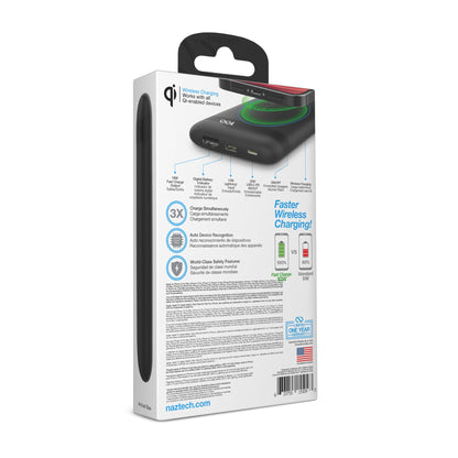Naztech PowerBolt PD Wireless Power Bank with MFI Input