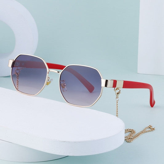 Polygon Chain Sunglasses For Women's Fashion