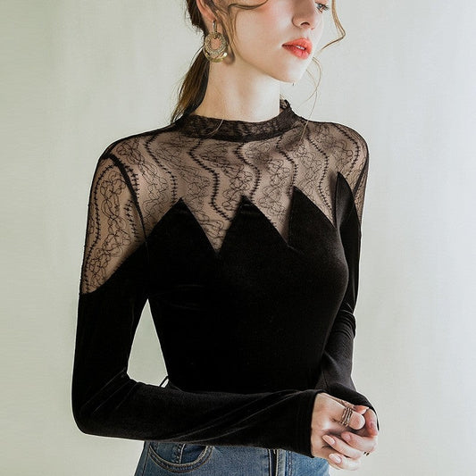 Top Notch Patchwork Long Sleeve Design