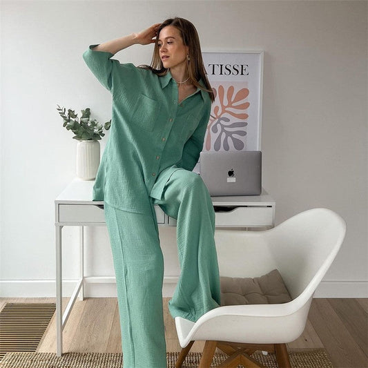 Long Sleeve Two-Piece Lounge Set
