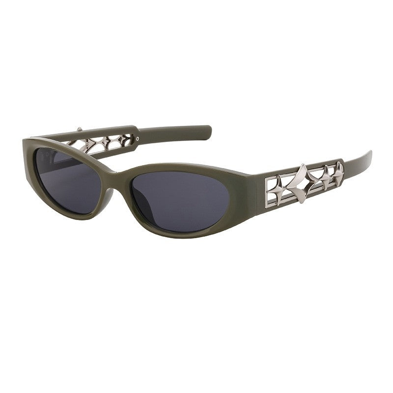 Unisex UV400 Full Oval Frame Outdoor Sport Cycling Eyewear Sunglasses