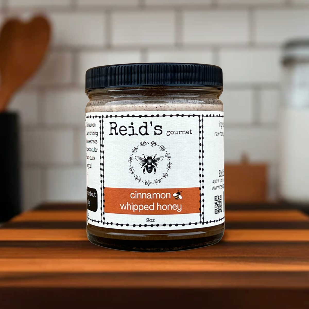 Cinnamon Whipped Honey, Small-Batch, All Natural, Spreadable