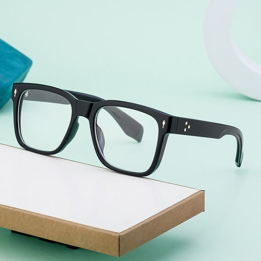 Men's Fashion Square Frame Plain Sunglasses