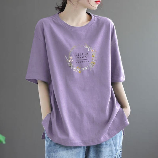 Relaxed Fit Round Neck Tee