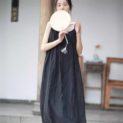 Casual and Elegant Solid Color Camisole Dress
