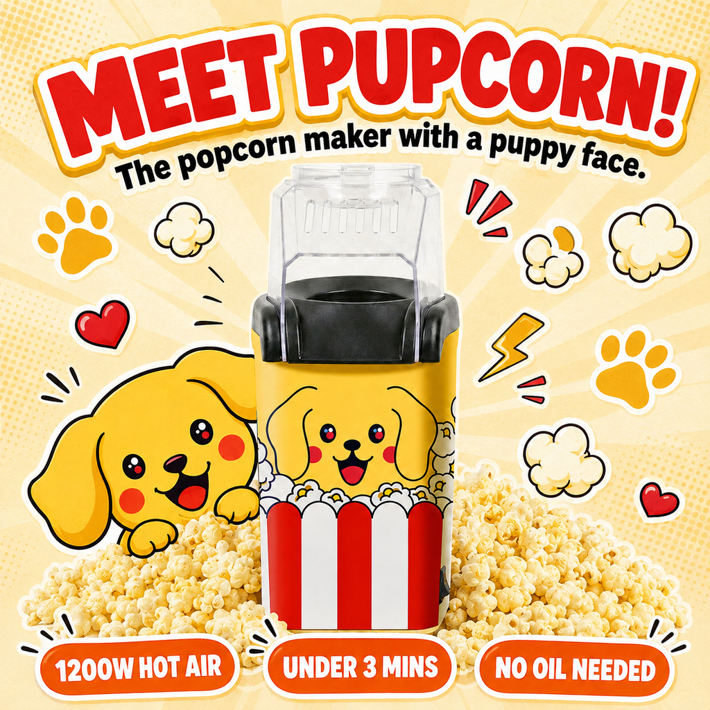 Pupcorn Hot Air Popcorn Maker