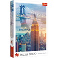 1000 Piece Jigsaw Puzzle, New York at Dawn, Brooklyn Bridge, Empire State Building, City Skyline, USA, Adult Puzzles, Trefl 10393